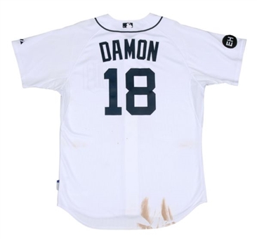 2010 Johnny Damon Game Used Detroit Tigers Home Jersey (MLB Authenticated)